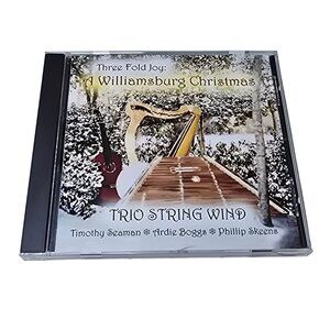 Three Fold Joy A Williamsburg Christmas CD Hammered Dulcimer Trio String Wind